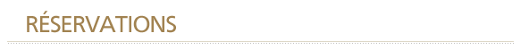Réservations
